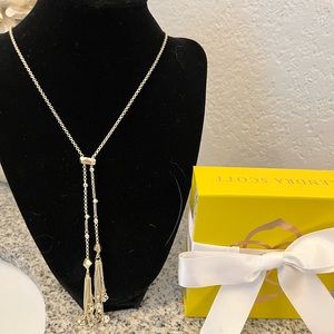 Kendra Scott gold necklace with adjustable clasp